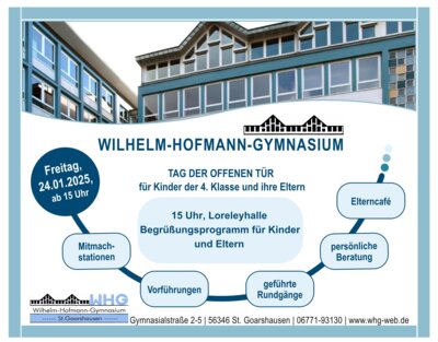 Plakat Tag der offenen Tür am 24.01.25