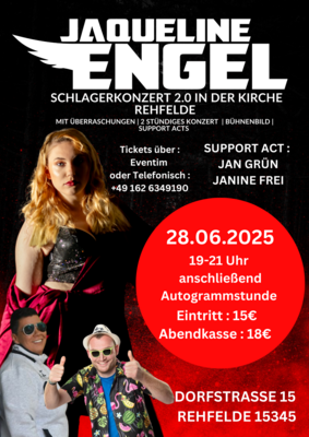 Plakat Schlagerkonzert in der Kirche (Bild vergrößern)