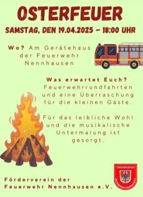 Flyer Osterfeuer Nennhausen (Bild vergrößern)