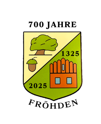 Wappen Fröhden 700 Jahre (Bild vergrößern)