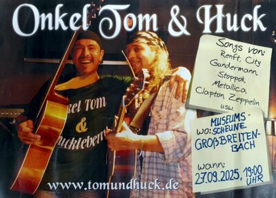 Plakat von Onkel Tom und Huck