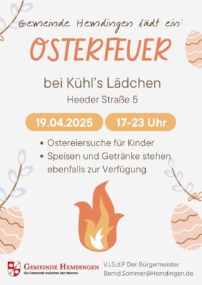 Plakat Osterfeuer (Bild vergrößern)