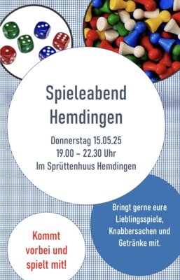 Flyer Spieleabend (Bild vergrößern)