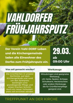 Veranstaltung: Frühjahrsputz Sa 29. 03. 2025