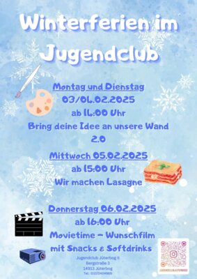 Programm  - Winterferien im Jugendclub (Bild vergrößern)