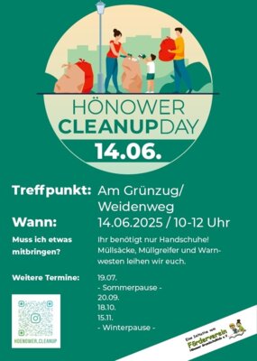 Veranstaltung: CLEAUP DAY Hönow Sa 14. 06. 2025
