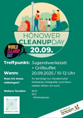 Veranstaltung: CLEANUP DAY Hönow Sa 20. 09. 2025