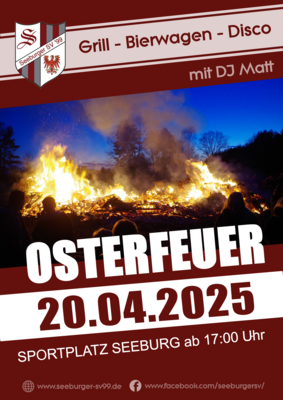 Veranstaltung: Osterfeuer in Seeburg So 20. 04. 2025