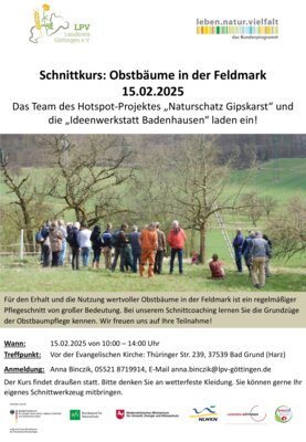Plakat zum Schnittkurs (Bild vergrößern)