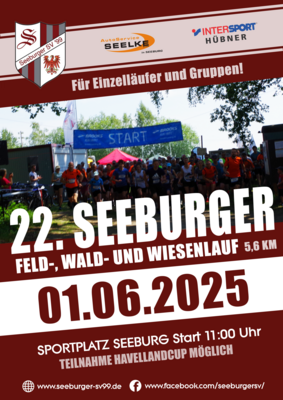 Veranstaltung: 22. Seeburger Feld-, Wald- und Wiesenlauf So 01. 06. 2025