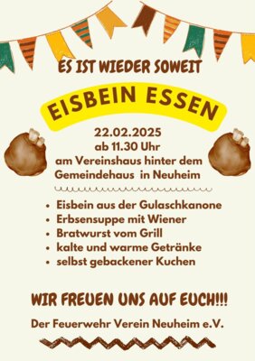 PLAKAT - Eisbein Essen (Bild vergrößern)