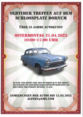 Veranstaltung: Oldtimertreff am Schloss Mo 21. 04. 2025