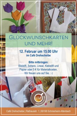 Veranstaltung: Bastelnachmittag Mi 12.02.2025