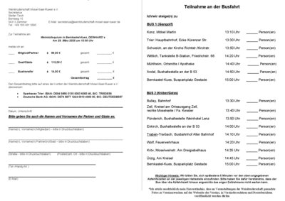 Bitte drucken Sie das Anmeldeformular aus und senden es ausgefüllt an unseren Secretarius.