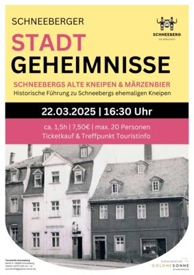 Veranstaltung: Schneebergs alte Kneipen &amp; M&auml;rzenbier