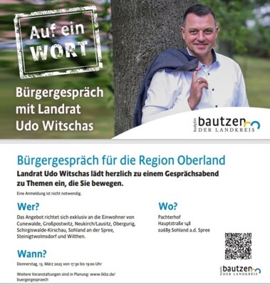 Einladung zum Bürgergespräch mit Landrat Udo Witschas