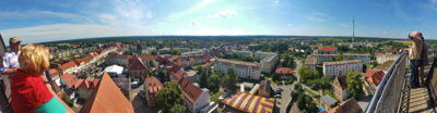Aussicht vom Kirchturm. Foto: Matthias Nerenz