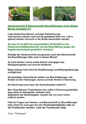Heckenschnitt