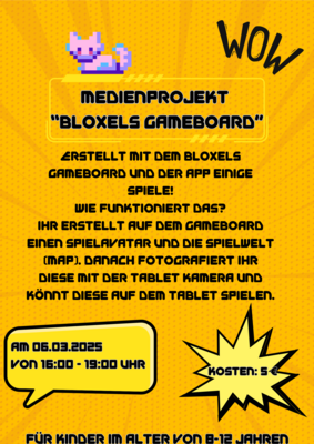 Veranstaltung: Medienprojekt "Bloxels" Do 06.​03.​2025