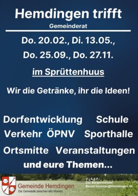 Flyer Hemdinger Stammtisch (Bild vergrößern)