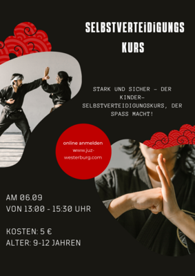 Veranstaltung: Selbstverteidigung von 9-12 Jahren Sa 06. 09. 2025