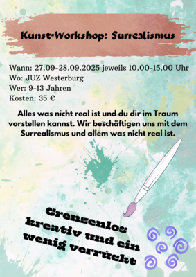 Veranstaltung: Kunstprojekt Surrealismus 27.  -  28. Sep 2025