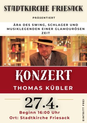 Flyer Konzert Thomas Kübler (Bild vergrößern)