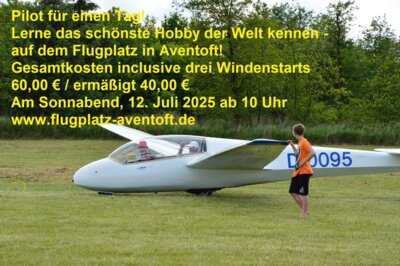 Veranstaltung: Pilot für einen Tag Sa 12. 07. 2025