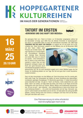 Flyer zur Veranstaltung mit weiteren Hinweisen.