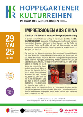 Veranstaltung: Hoppegartener Kulturreihen - Länder der Erde Do 29. 05. 2025
