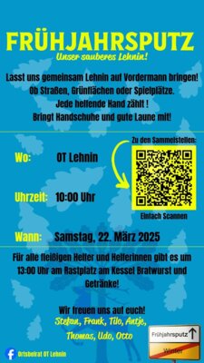 Veranstaltung: Frühjahrsputz in Lehnin Sa 22. 03. 2025