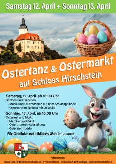 Plakat Ostertanz & Ostermarkt