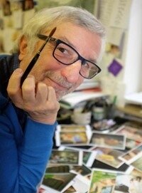 Peter Gaymann in seinem Atelier © Julian Gaymann