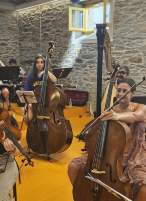 Jugendliche bei Deutsch-Griechischen Musikferien der Vorjahre