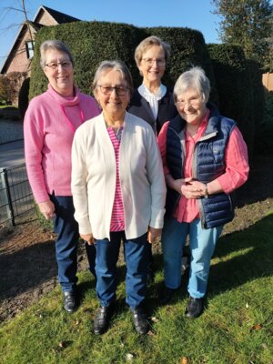 DRK OV Bokholt-Hanredder v.l.: Annelene Maaß-Hell, Monika Wohlt, Karin Wiebicke und Ingeborg Finck