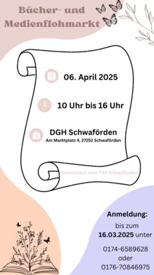Flyer Bücherflohmarkt