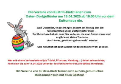 Oster-Dorfgeflüster in Küstrin-Kietz