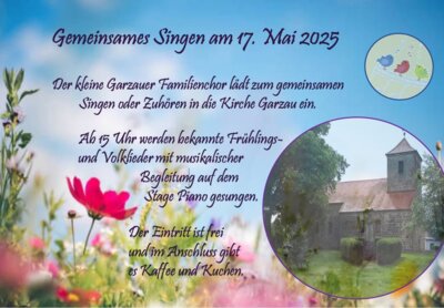 Gemeinsames Singen (Bild vergrößern)