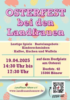 Veranstaltung: Osterfest bei den Landfrauen Hönow Sa 19. 04. 2025