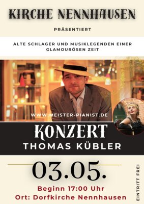 Flyer Konzert Thomas Kübler (Bild vergrößern)