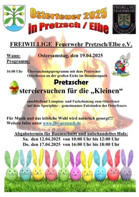 Osterfeuer 2025 Pretzsch/Elbe