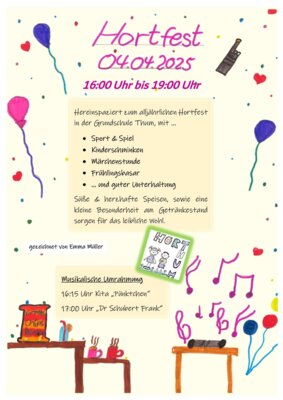 Veranstaltung: Hortfest Grundschule Thum Fr 04. 04. 2025