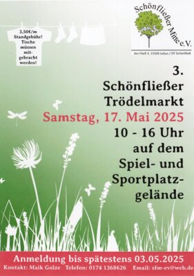 Veranstaltung: 3. Schönfließer Trödelmarkt Sa 17. 05. 2025