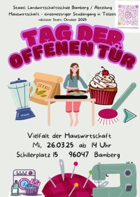 Veranstaltung: Staatl. Landwirtschaftsschule Bamberg - Tag der offenen Tür Mi 26. 03. 2025