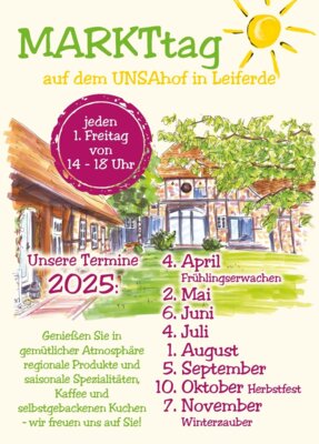 Veranstaltung: UNSAhof Markttag Herbstfest Fr 10. 10. 2025