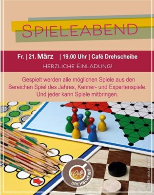 Veranstaltung: Spieleabend Fr 21.03.2025