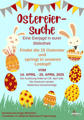 Veranstaltung: Ostereiersuche 14.  -  25. Apr 2025