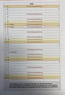 Termine Juni 2025, zum vergrößern bitte Klick!