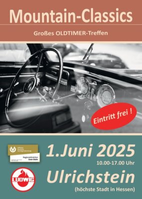 Plakat Oldtimer-Treffen am 01.06.2025, 10:00 bis 17:00 Uhr