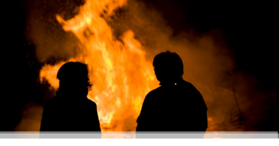 Osterfeuer in Ollen